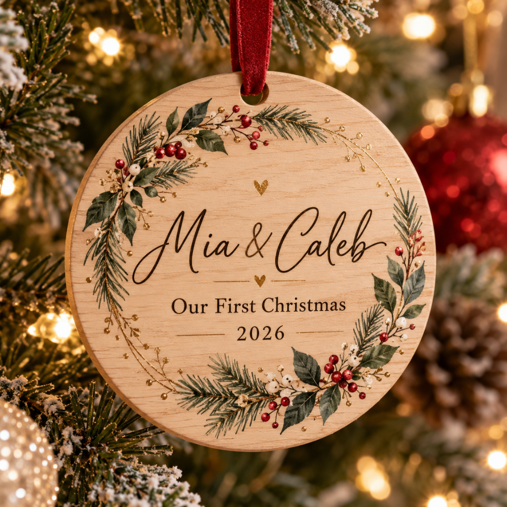 Our First Christmas Together Couple Ornament — Photo 3