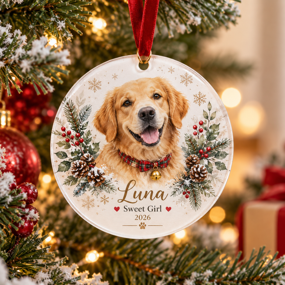 Personalized Pet Photo Christmas Ornament — Photo 4