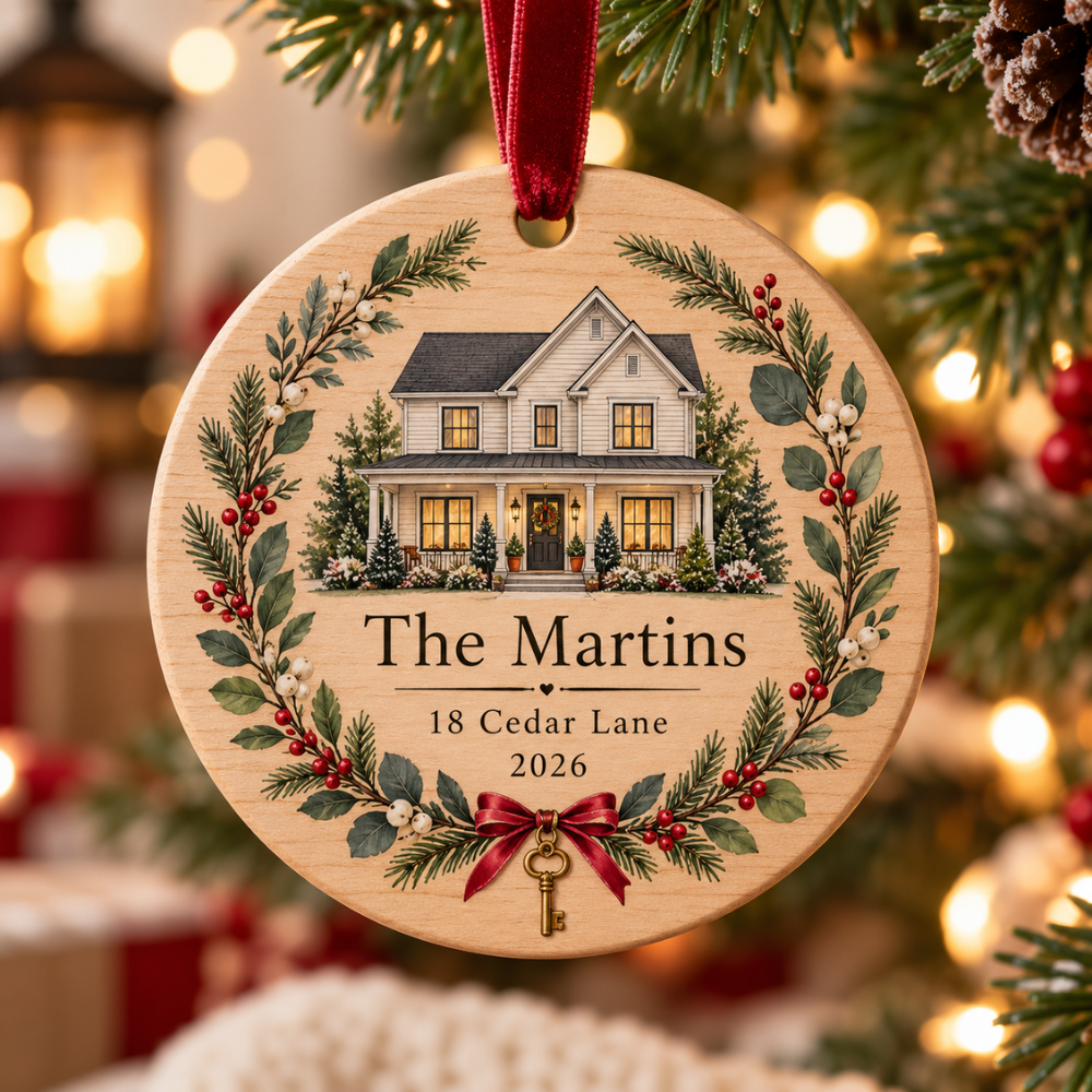 New Home Personalized Christmas Ornament — Photo 3