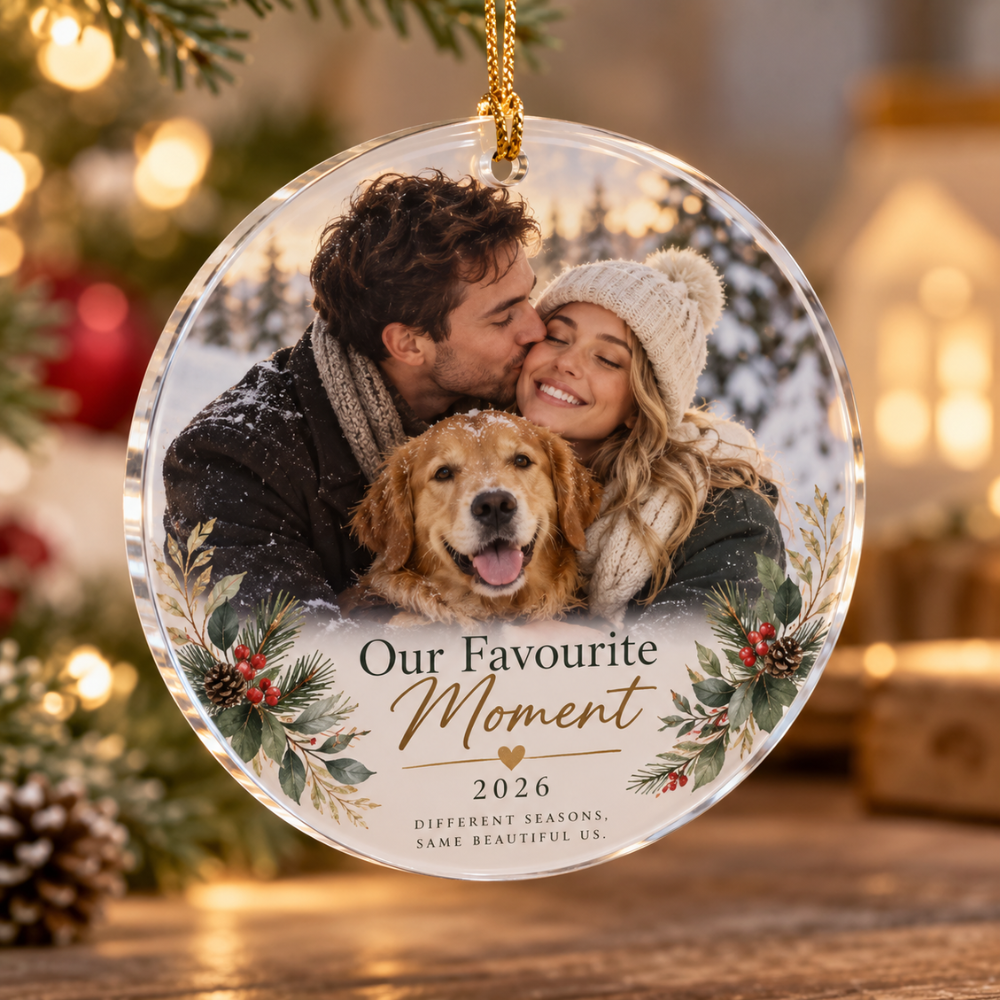 Personalized Photo + Message Acrylic Ornament — Photo 5