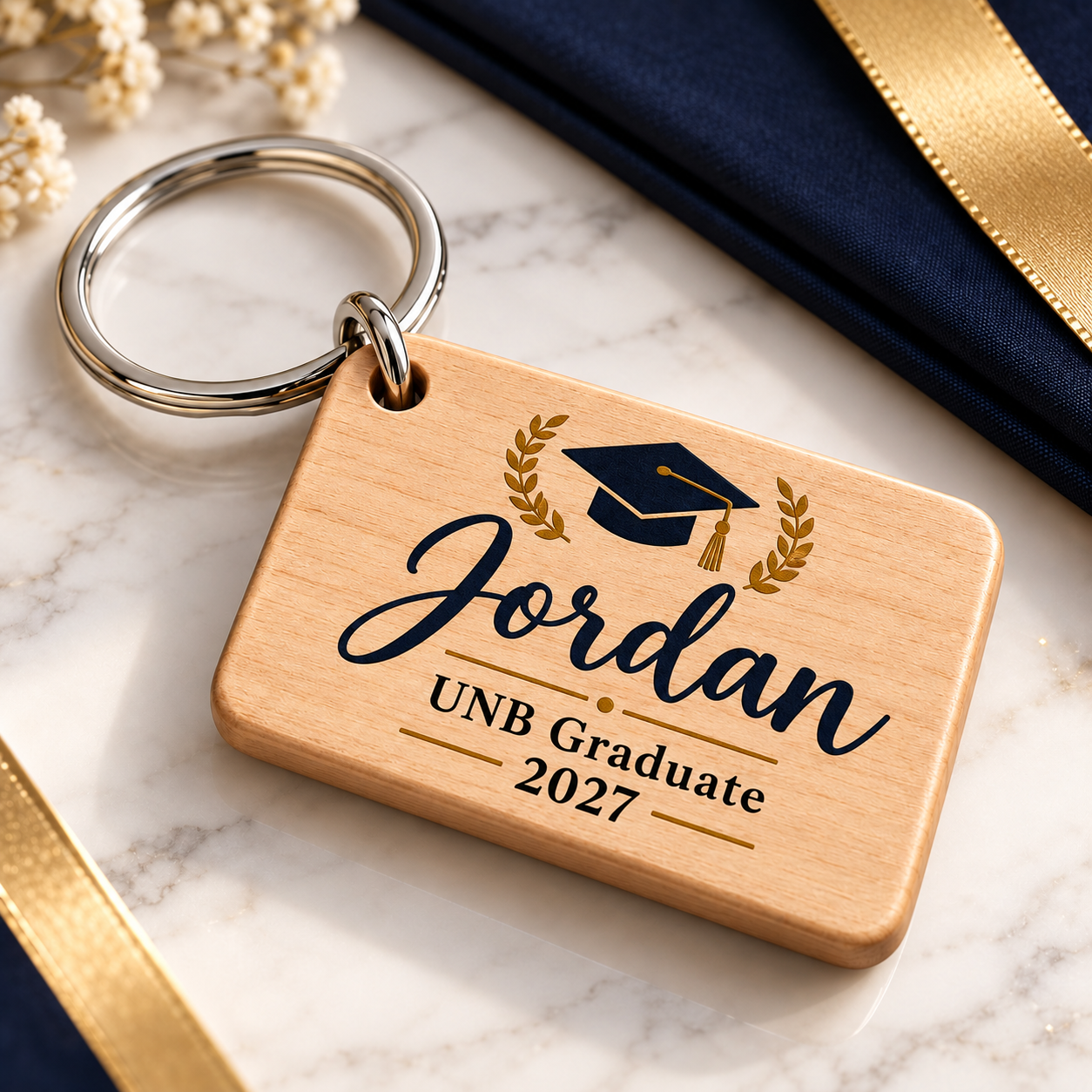 Personalized Graduation Keychain — Photo 4