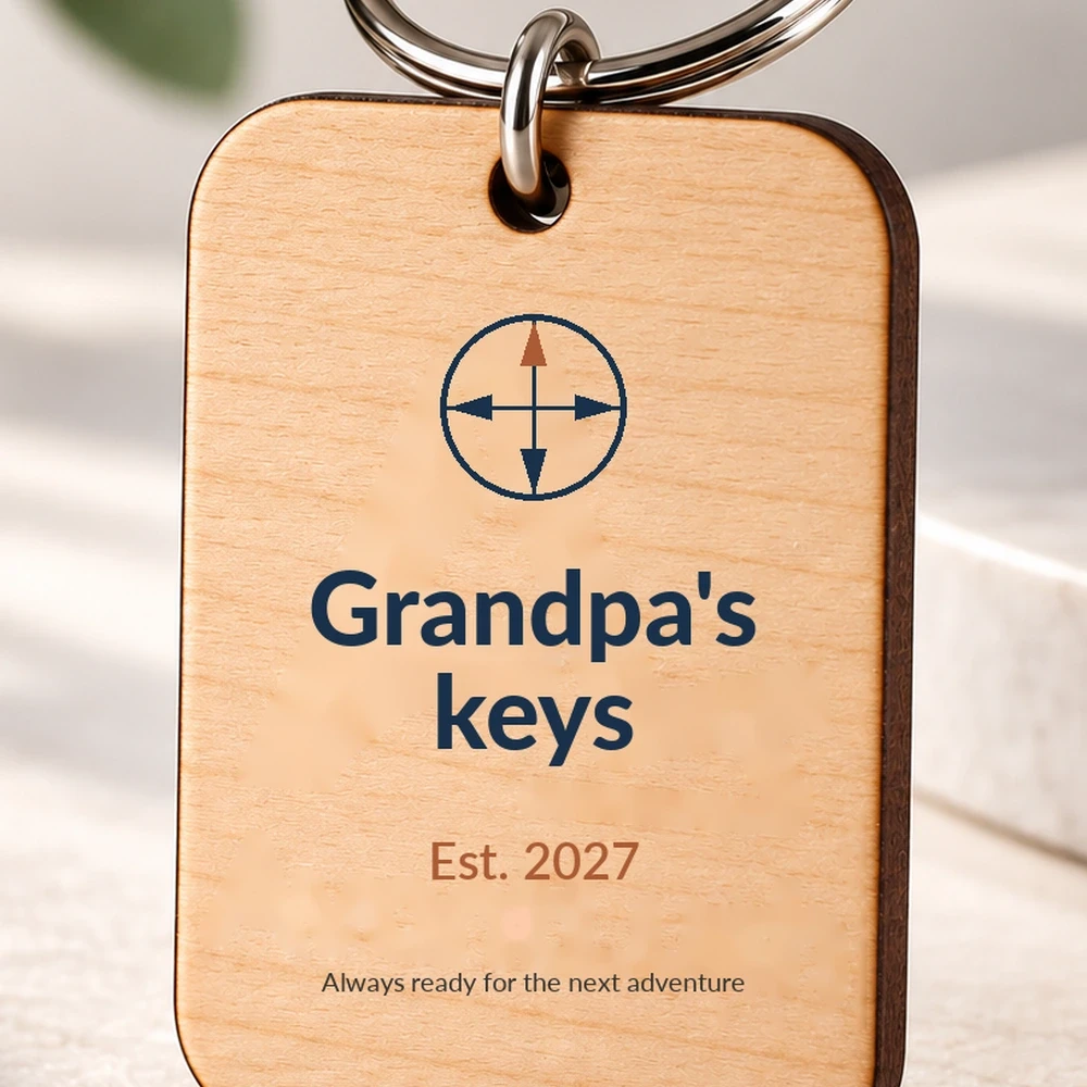 Personalized Father’s Day Message Keychain — Photo 4