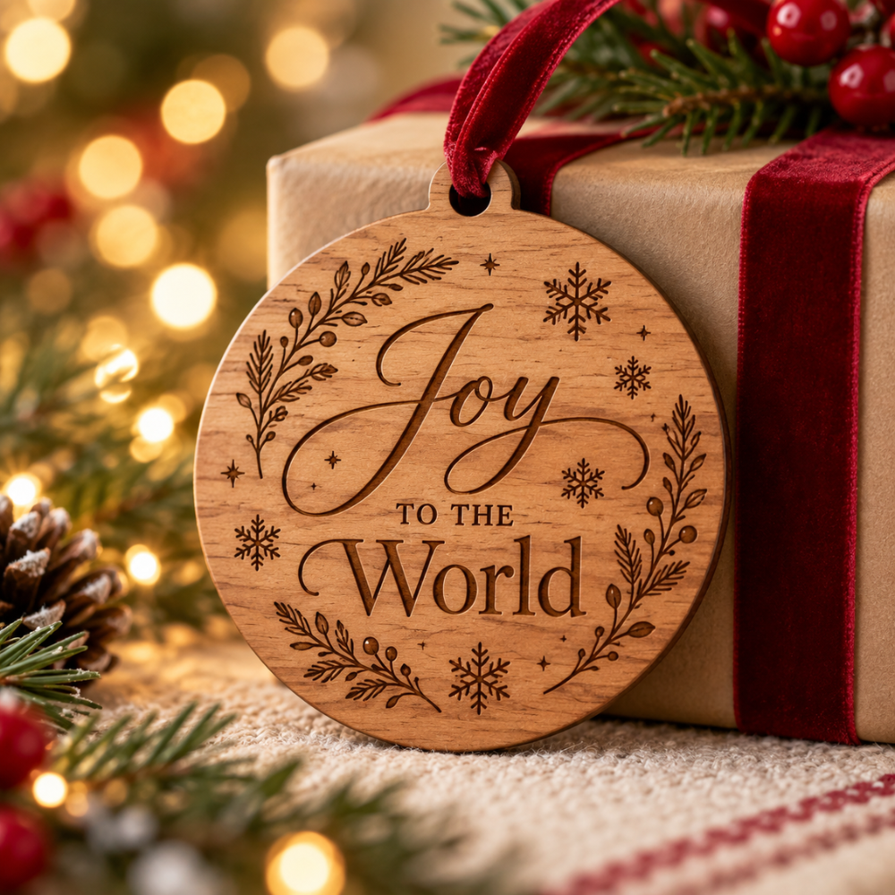 Personalized Wooden Christmas Ornament — Photo 2