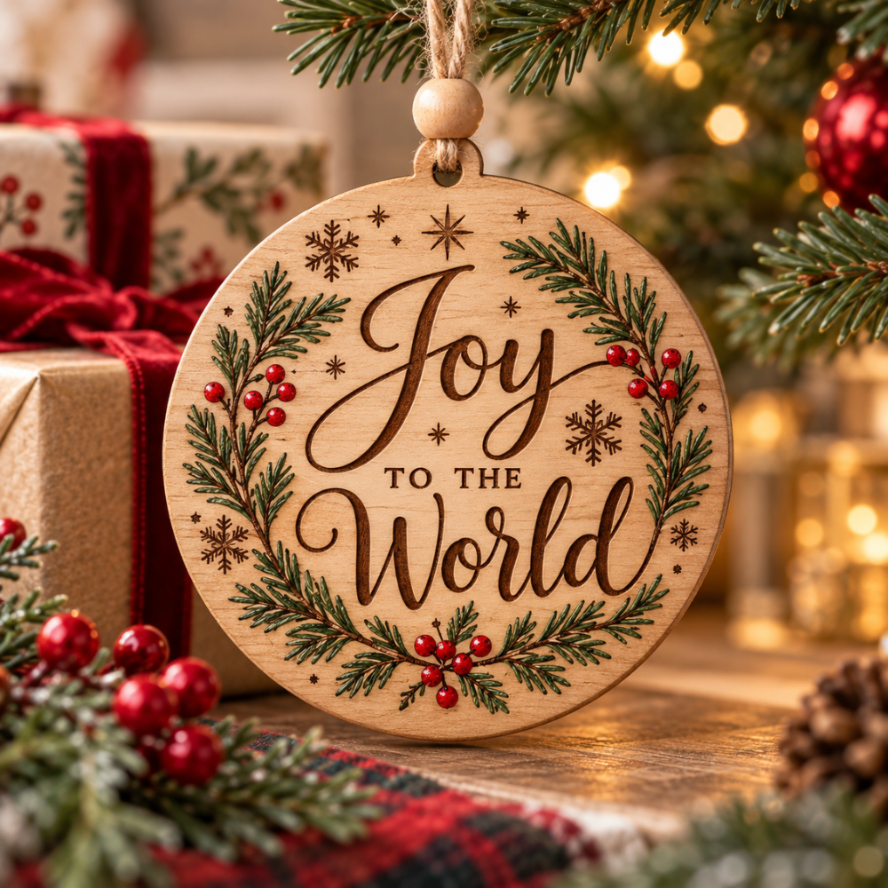 Personalized Wooden Christmas Ornament — Photo 3