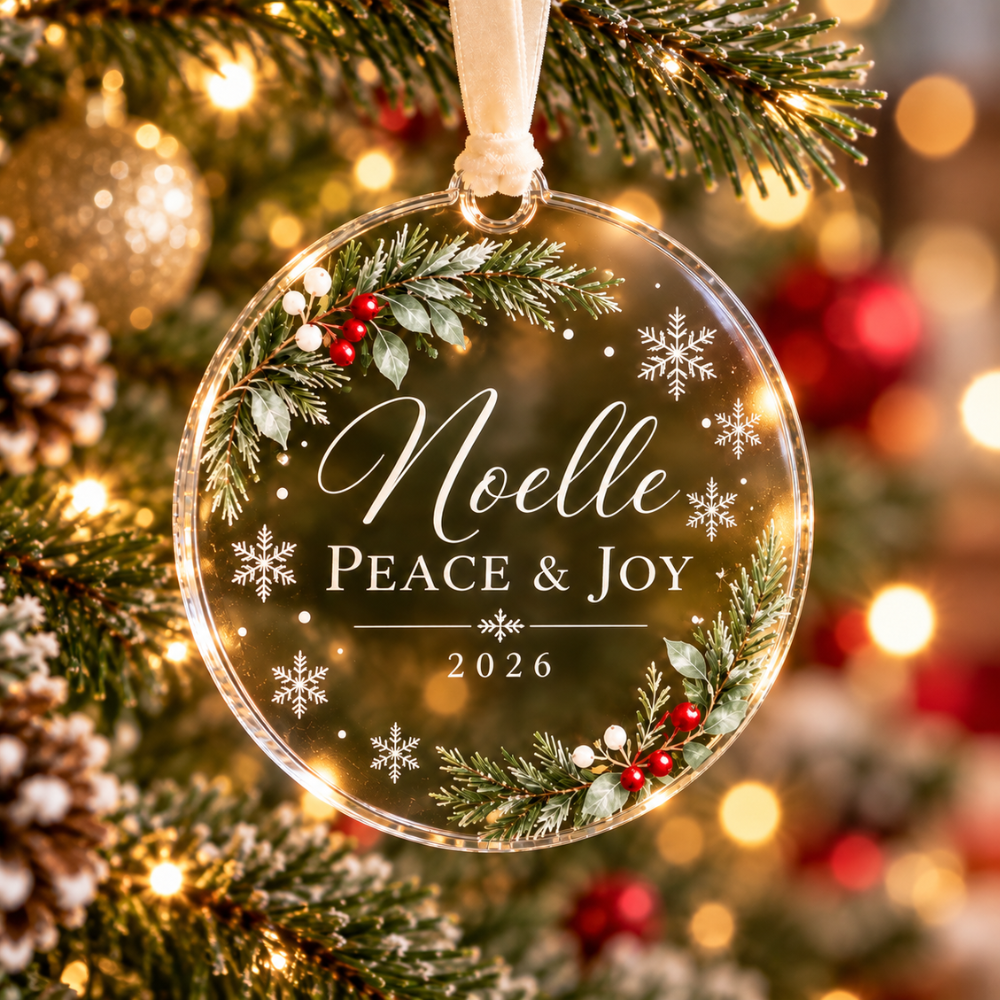 Personalized Engraved Acrylic Ornament — Photo 3