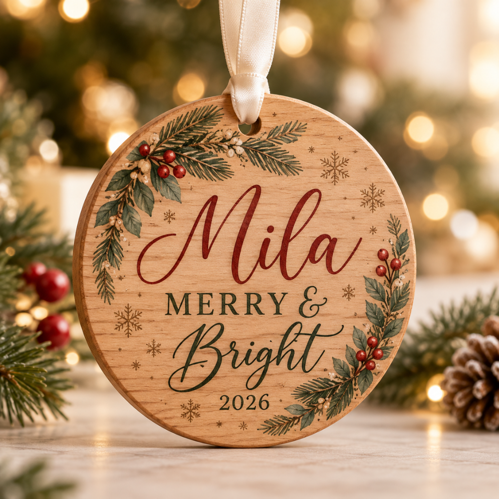 Personalized Engraved Acrylic Ornament — Photo 1