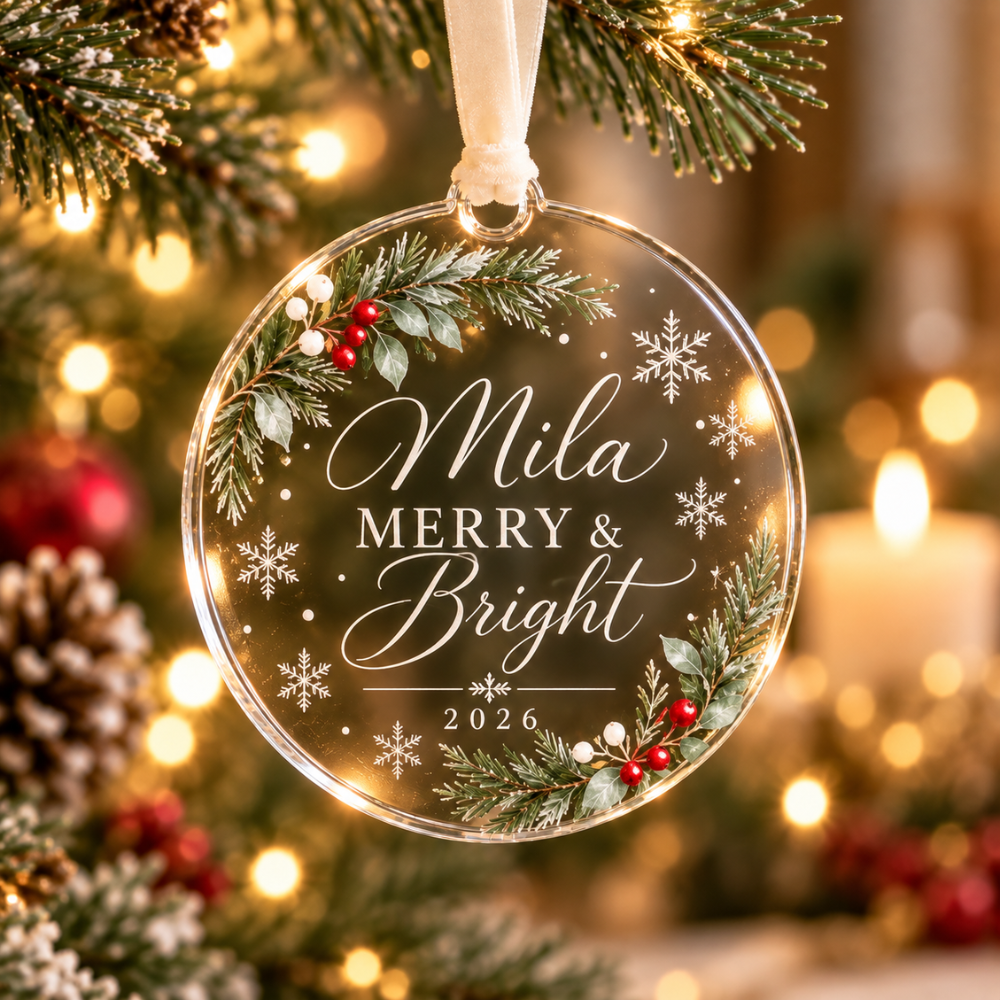 Personalized Engraved Acrylic Ornament — Photo 4