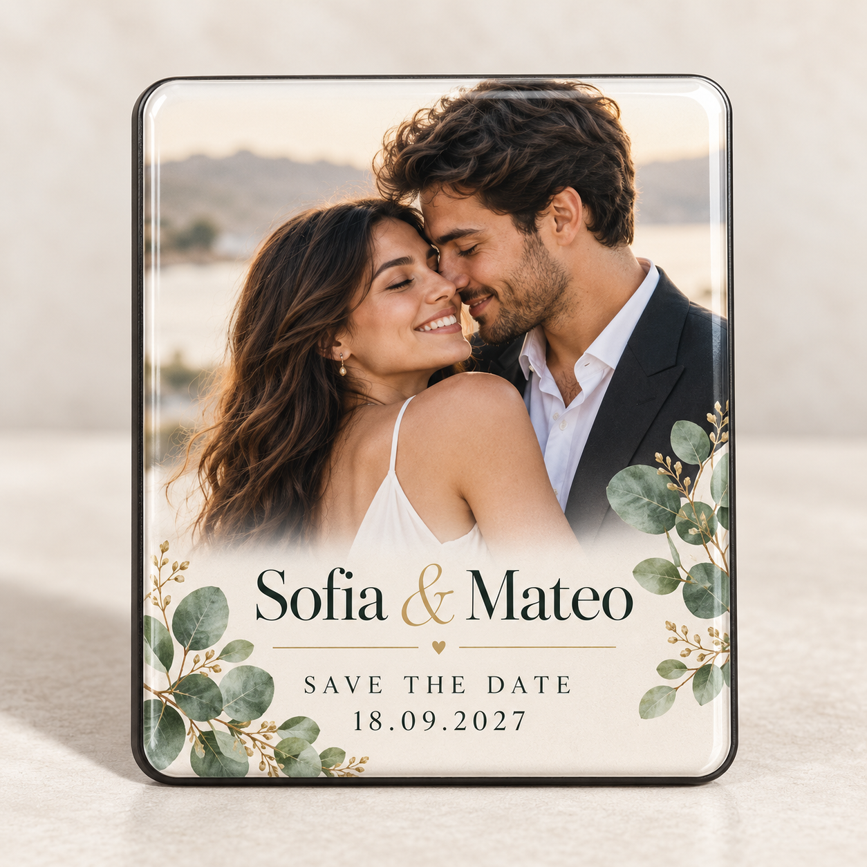 Personalized Save the Date Fridge Magnet — Photo 4
