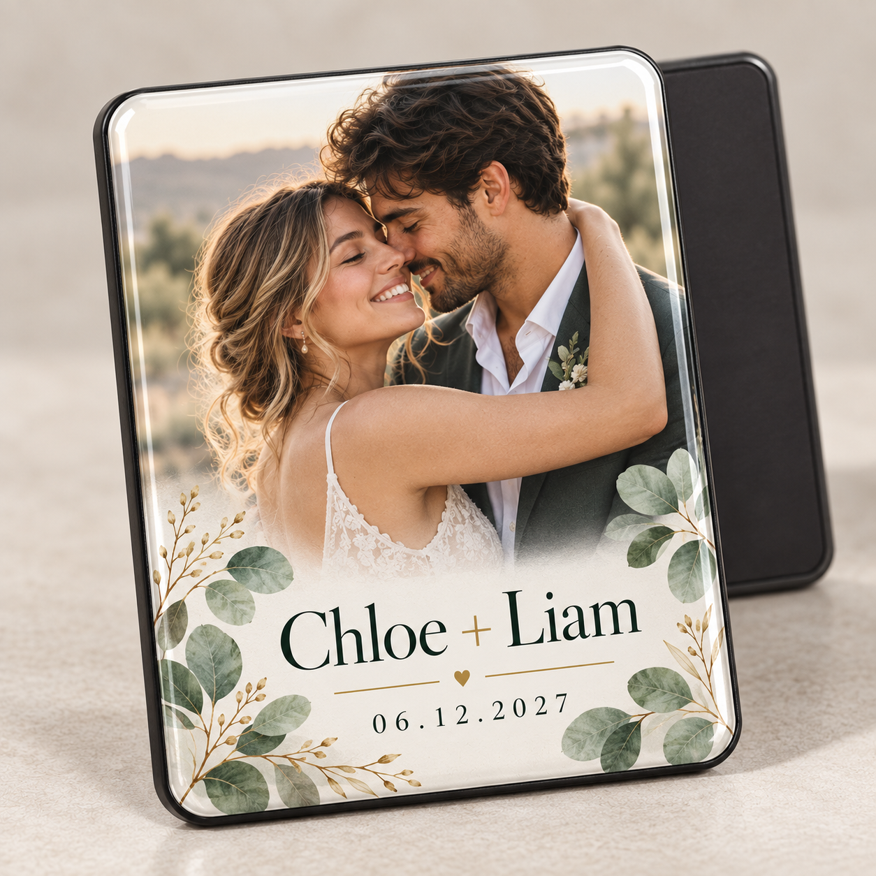 Personalized Save the Date Fridge Magnet — Photo 3