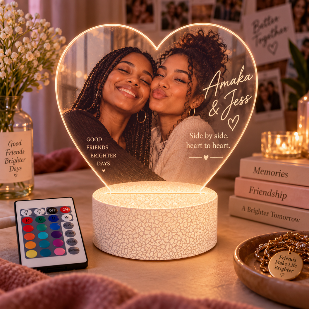 Personalized Friendship Message LED Lamp — Photo 4