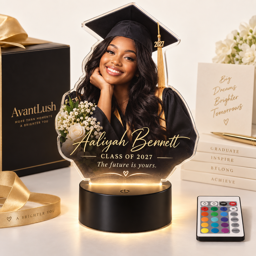 Personalized Graduation Class of 2027 LED Lamp — Photo 4