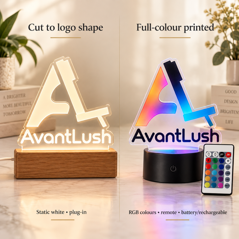 Custom Business Logo Acrylic LED Lamp — Photo 8