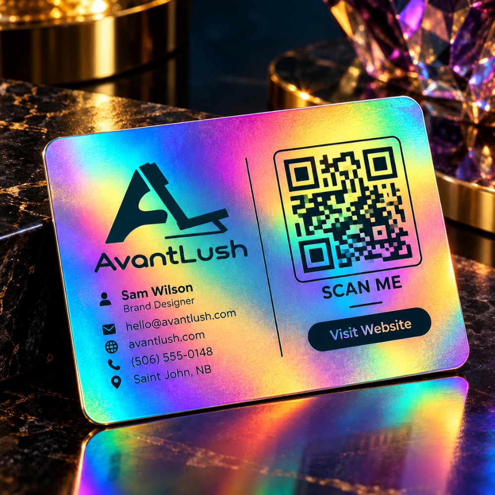 Rainbow Holographic Business Cards — Photo 1