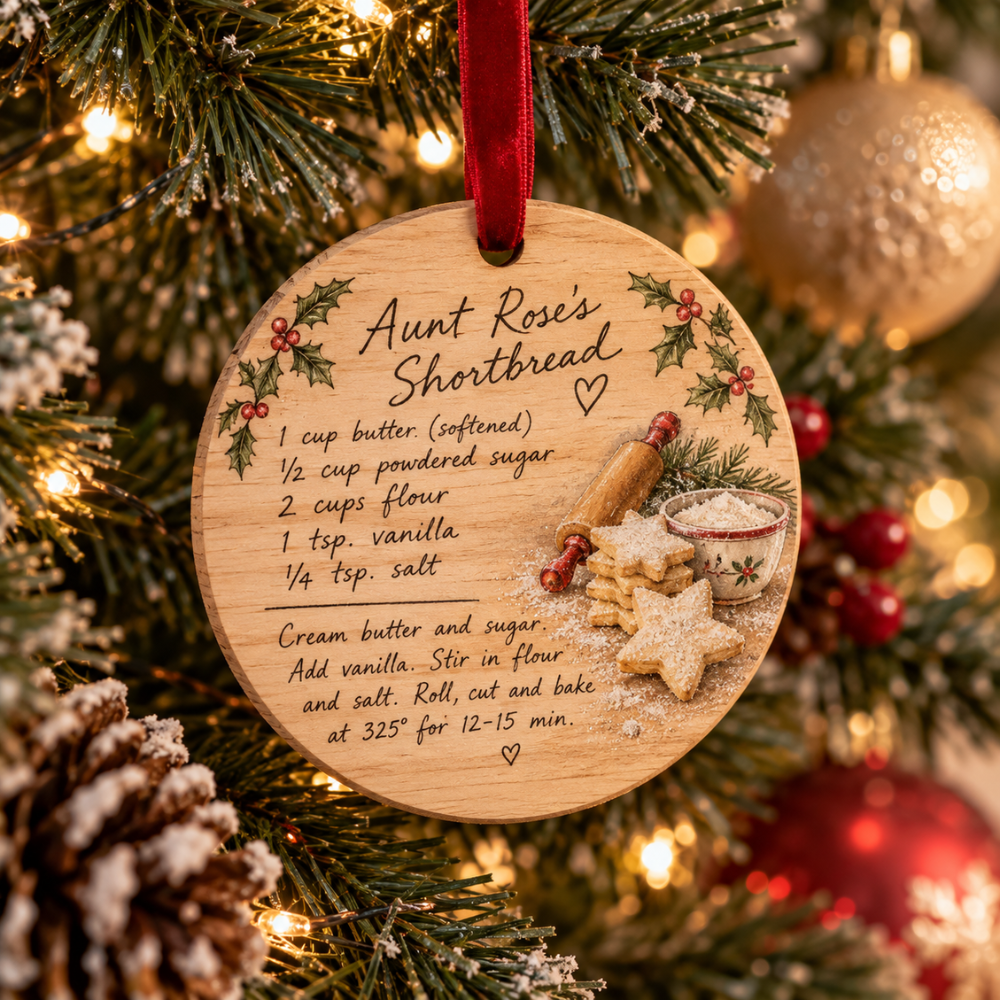 Personalized Handwritten Recipe Ornament — Photo 5