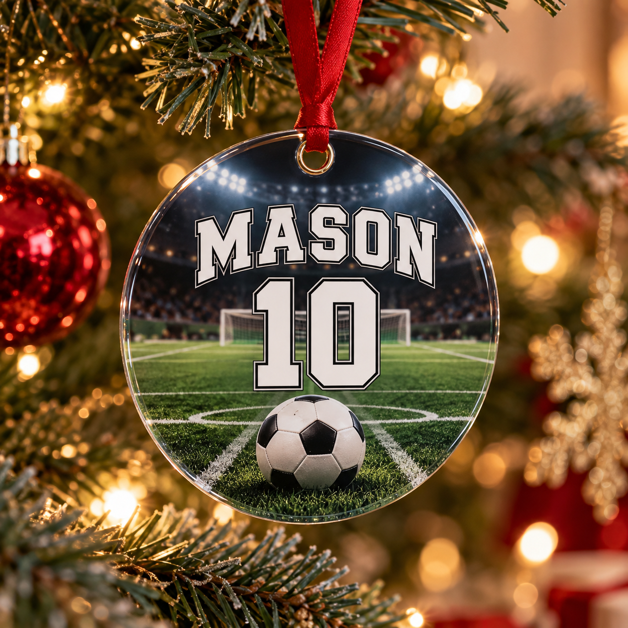 Personalized Soccer Sports Team Ornament — Photo 2