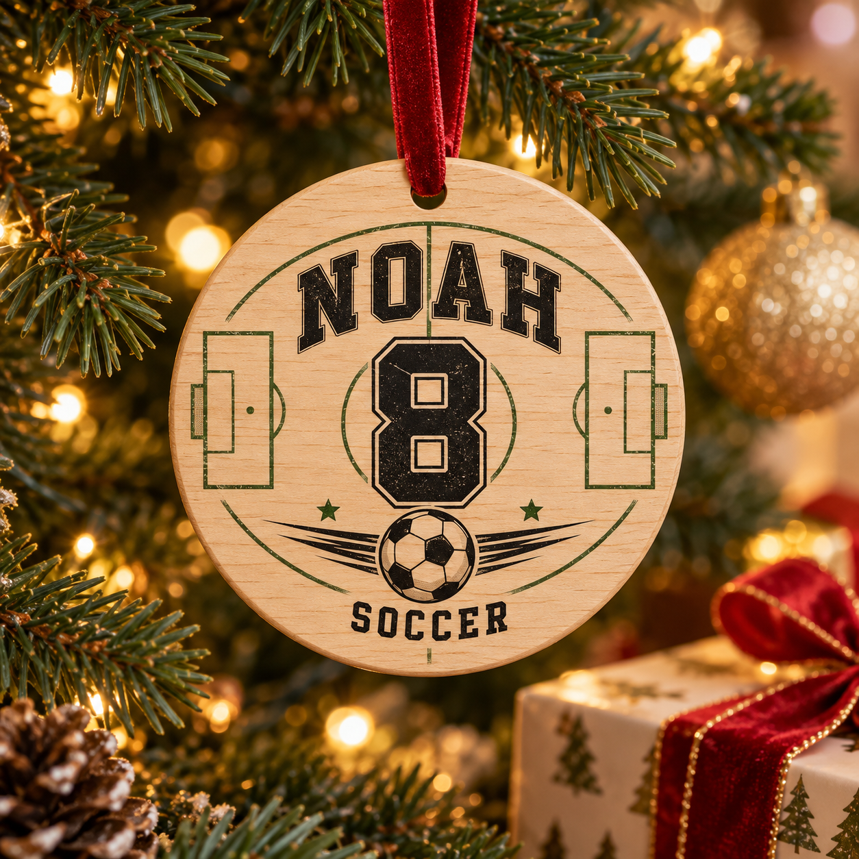Personalized Soccer Sports Team Ornament — Photo 4