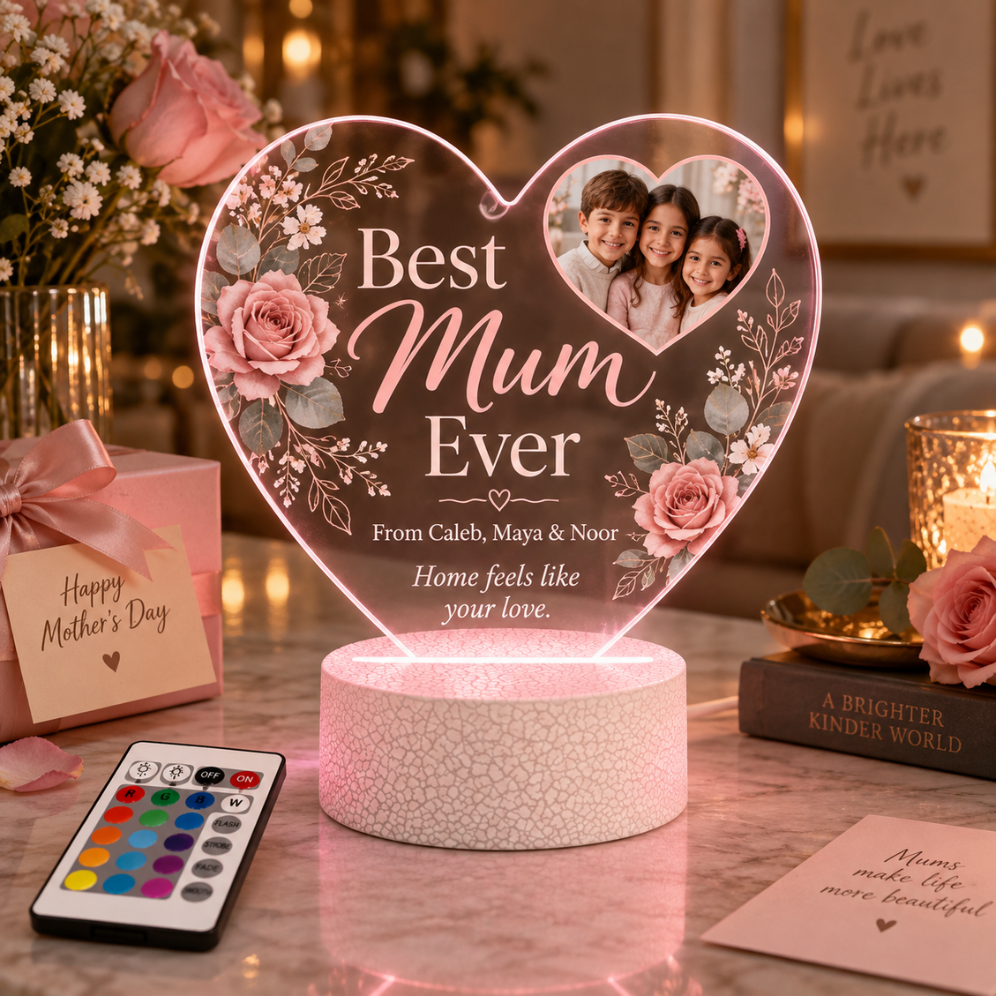 Best Mum Ever LED Acrylic Lamp Canada – Mother’s Day Gift — Photo 4