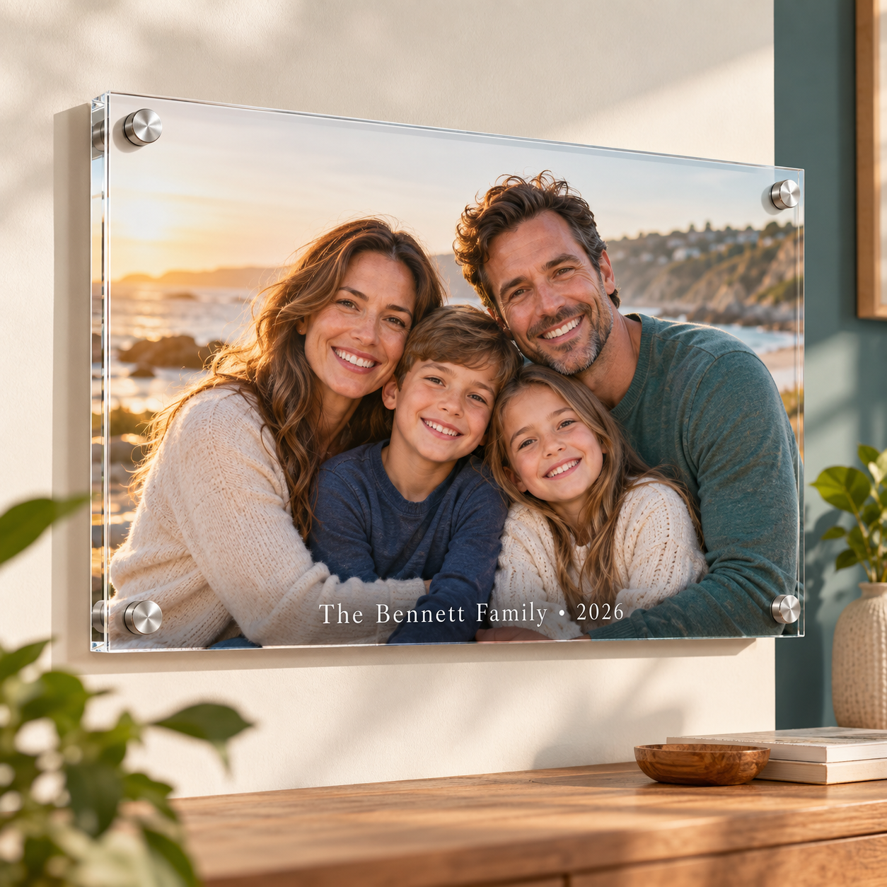 Personalized Family Acrylic Photo Print — Photo 1