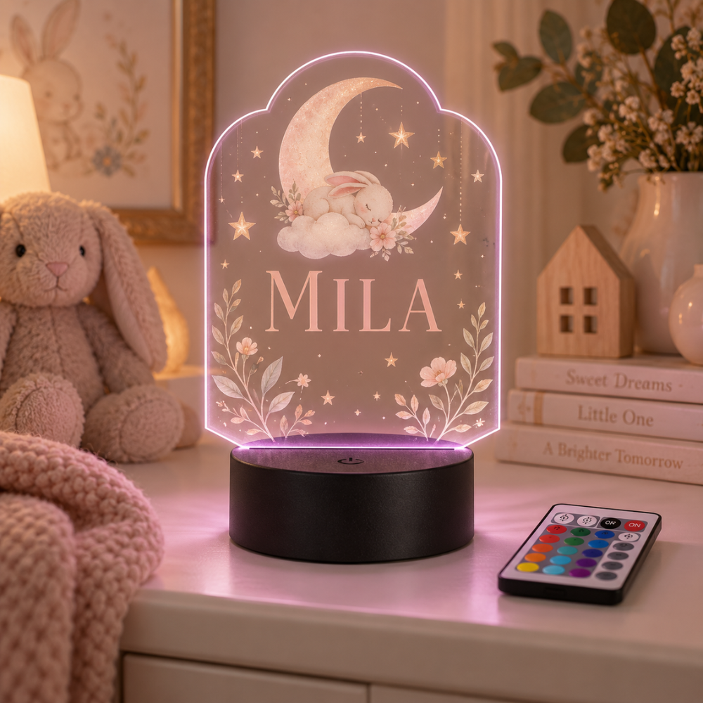 Personalized Name LED Night Light – Custom Acrylic Name Lamp — Photo 4