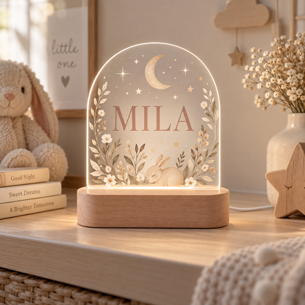Personalized Name LED Night Light – Custom Acrylic Name Lamp — Photo 3