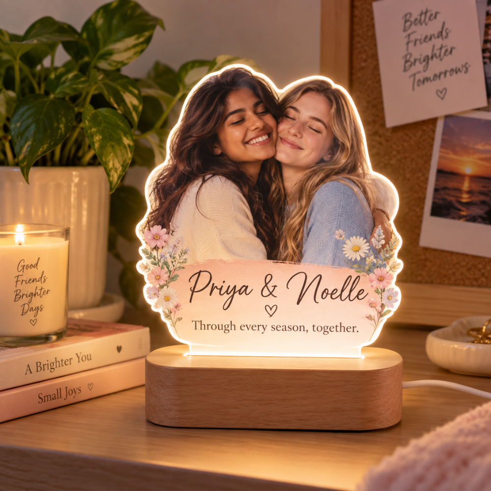 Best Friend Personalized LED Acrylic Lamp — Photo 4