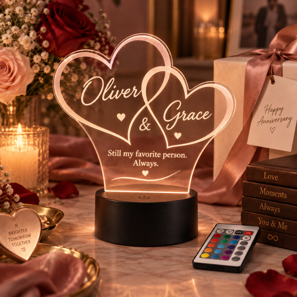 Personalized Valentine Love Note LED Lamp — Photo 7