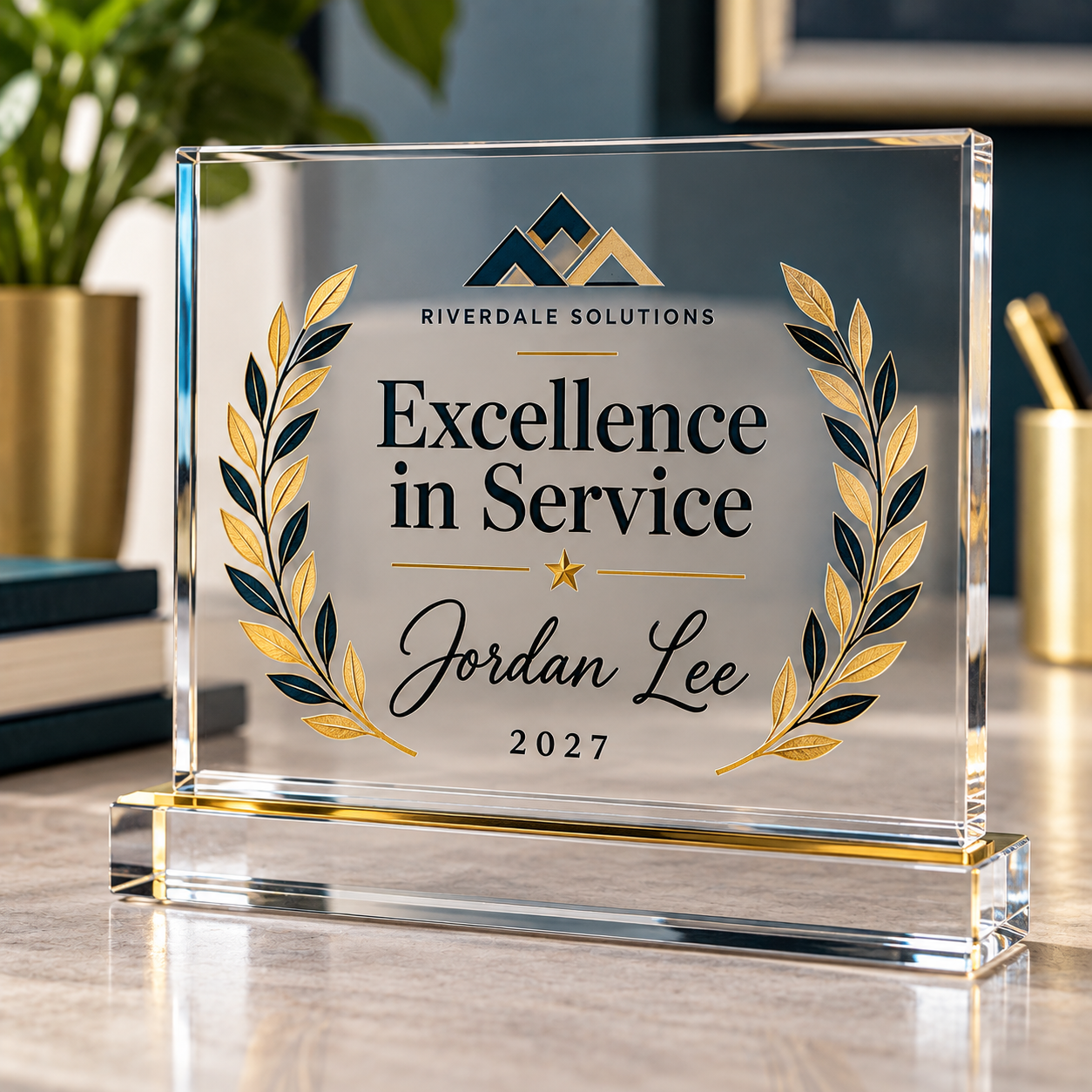 Employee Recognition Engraved Plaque — Photo 2