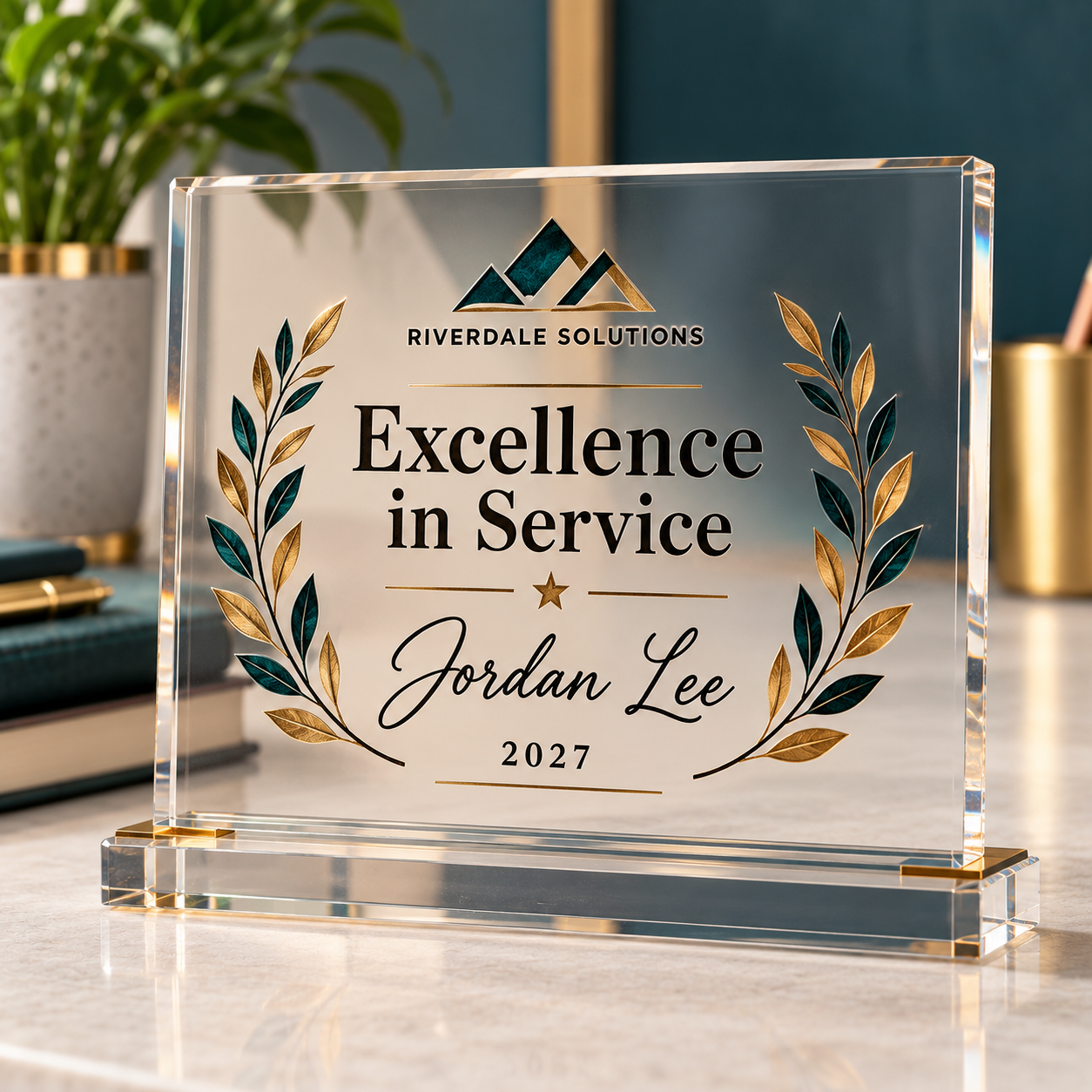 Employee Recognition Engraved Plaque — Photo 3